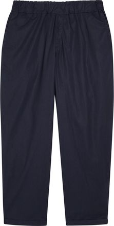 Labo.art Tapered-leg Cotton Poplin Trousers - Navy - 2 (XS)