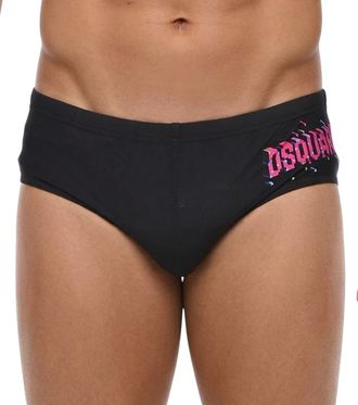 Dsquared2 Black Logo Swim Briefs