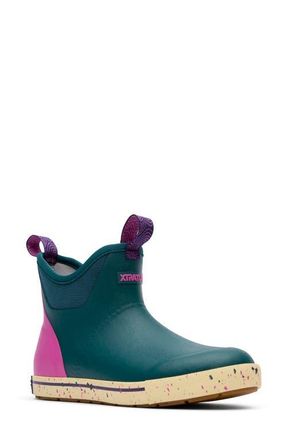 Xtratuf Waterproof Ankle Deck Boot in Transformative Teal at Nordstrom, Size 11