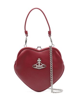 Vivienne Westwood Clutch Belle con placca Orb - Rosso