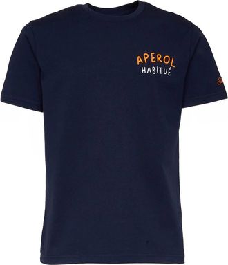 MC2 Saint Barth T-shirt met korte mouwen en ronde hals - Heren - T-shirts - Blauw - XL - Tops