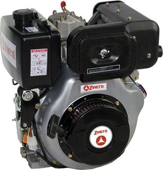Zanetti Motor Completo Zanetti Diesel Zdm86c6ev Eje C&oacute;nico 26mm Arranque El&eacute;ctrico
