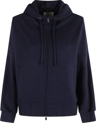 Circolo 1901 Dark Blue Sweatshirt With Drawstring Hood