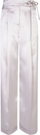 Eleventy Broeken, Dames, Beige, 2Xs, Polyester, High Waist Broeken