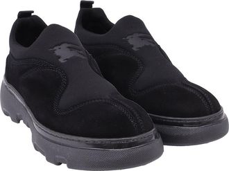 Burberry Mens Suede Box Sip-On Sneaker (Authentic Pre-Loved)