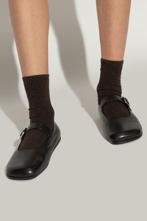 Marsèll Leather Ballerinas, Womens, Black