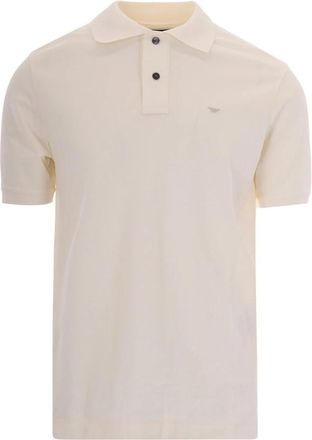 Emporio Armani Slim Piqu&eacute; Polo Shirt - Heren - Polos - Wit - XL - Katoen - Tops