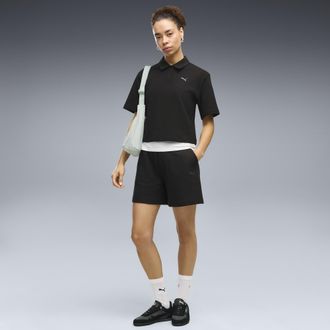 Puma Shorts a vita alta Essentials Elevated da donna, Accessori, Nero, XL