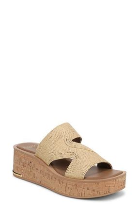 Franco Sarto Tahani 2 Platform Wedge Sandal in Natural at Nordstrom, Size 5.5