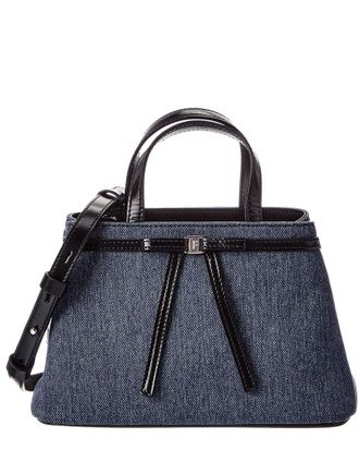 Ferragamo Ferragamo Denim & Leather Satchel