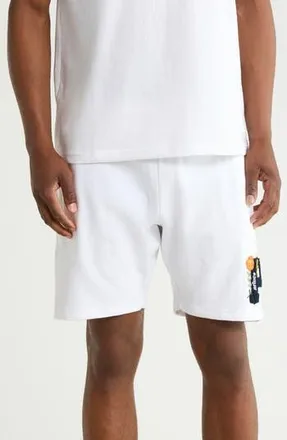 Prince Brushed Fleece Shorts in White at Nordstrom Rack, Size X-Large