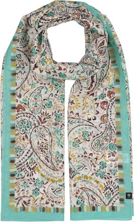 V. Fraas Ornamental Paisley Wrap Silk-Blend Scarf