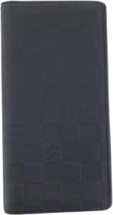 Louis Vuitton Pre-owned Porte Feuille Brazza Damier Infini Long Wallet - Heren - Vintage Accessoires - Zwart - ONE Size - Leer - Vintage