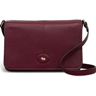 Radley London Maldon Mews Medium Flapover Crossbody Bag in Dark Cherry at Nordstrom Rack