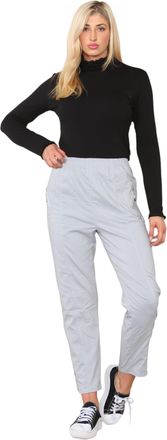 Generic Ladies Womens Full Length Cherry Berry Trousers - Bottom Slim Summer Pants Elasticated Italian Casual Pants Joggers Plus 10-24 (Grey, 14)