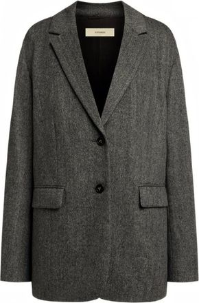 12 Storeez Blazer met visgraatpatroon - Grijs