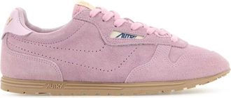 Autry Pink Suede Sneakers