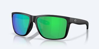 Costa Unisex Broadbill Ii Xl Polarized Sunglasses In Matte Black Green Mirror