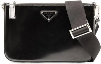 Prada Pre-owned Cross Body Bags, female, Black, Size: ONE SIZE Pre-owned Vintage Cross Body Bag
