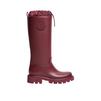 Moncler Moncler Kickstream High Rain Boots, Women, Red, Size: 35