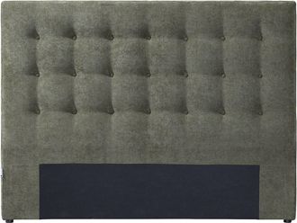 Vente-Unique Cabecero capiton&eacute; 180 cm - Tela - Verde oliva - FRANCESCO