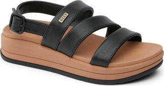 Reef Aura Escape Slingback Sandal in Black/Tan at Nordstrom, Size 7.5