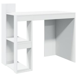 Berkfield Home Office Desk White 103.5x56.5x94 cm Engineered Wood