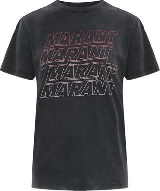Isabel Marant T-shirt con logo - Grigio