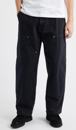 Carhartt Work in Progress Nash Double Knee Loose Fit Jeans in Grey Multi at Nordstrom, Size Xx-Large