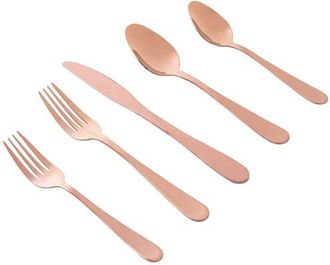 Gibson Home Stravidia 20 Piece Flatware Set Gold Stainless Steel in Metallic Gold at Nordstrom