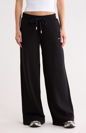 Off-white Wide Leg Sweatpants in Black Night at Nordstrom Rack, Size X-Large