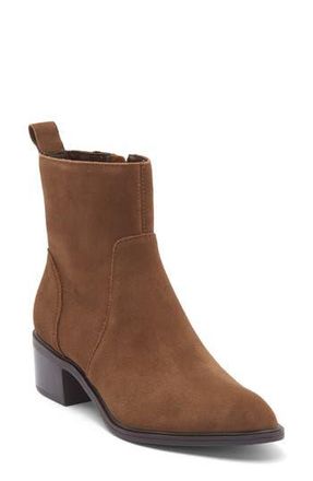 Dolce Vita Briele Pointed Toe Bootie in Cocoa Suede at Nordstrom Rack, Size 6
