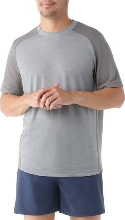 Smartwool Mesh Back T-Shirt in Light Gray Heather at Nordstrom, Size Xx-Large