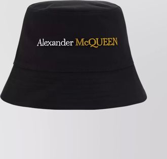 Alexander McQueen cotton logo bucket hat