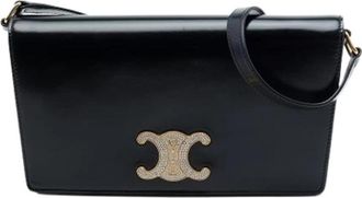 Celine Pre-owned Vintage Crossbody Bag - Dames - Vintage Schoudertas - Zwart - ONE Size - Leer - Vintage