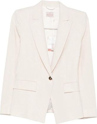 Marella Blazers - Dames - Blazers - Beige - XS - Leer - Jassen