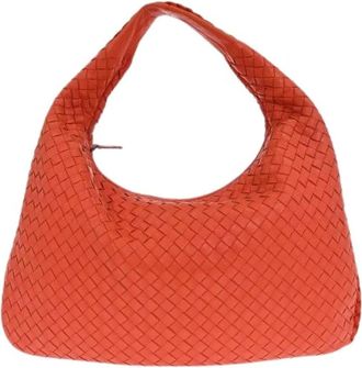 Bottega Veneta Pre-owned Shoulder Bags, female, Orange, Size: ONE SIZE Pre-owned Veneta Hobo