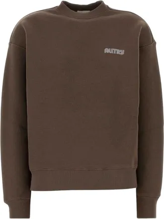 Autry Crewneck Sweatshirt - Dames - Sweatshirts - Bruin - M - Katoen - Hoodies & sweatvesten