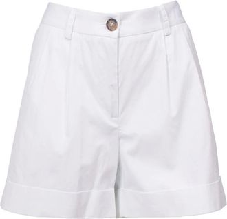 Ermanno Scervino Korte Broeken, Dames, Wit, S, Katoen, Bermuda sartoriale in cotone