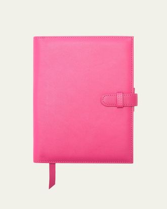 Royce Leather Monogrammed Leather Executive Journal with Rollerball Pen, Personalized