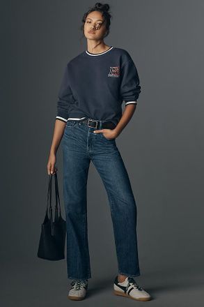 Pistola Denim Cassie High-Rise Crop Straight Jeans