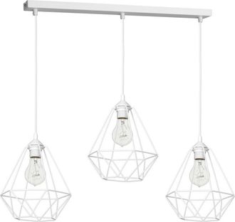 Milagro Lampada a sospensione BASKET WHITE 3xE27