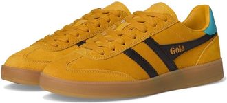 Gola Viper Womens Walking Shoes Sun/Dark Brown/Ocean/Gum : 9.5 B - Medium, Leather