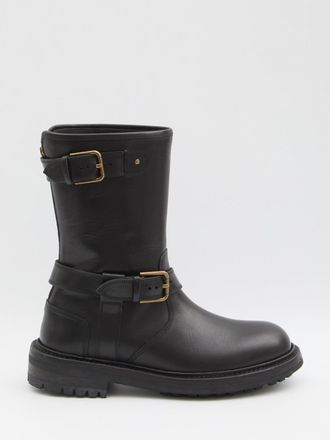Dolce & Gabbana Black Smooth Leather Boot