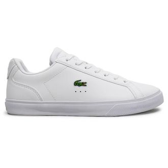 Lacoste Lerond Pro BL Leather Synthetic Womens Comfort Trainers - White White - Size:UK 6.5