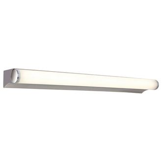 Netlighting Polaris LED 8W Bathroom Indoor Wall Light Chrome Polycarbonate Diffuser IP44 in Grey