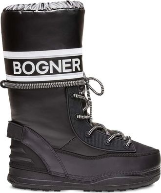 Bogner Stivali da neve stringati con logo - Nero