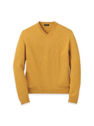 Paul Fredrick Supima Cotton V-neck Sweater