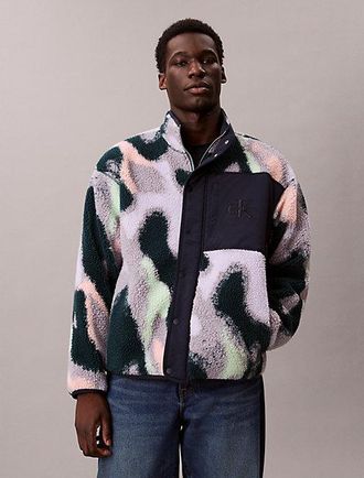 Calvin Klein Chaqueta relaxed de felpa de borreguito