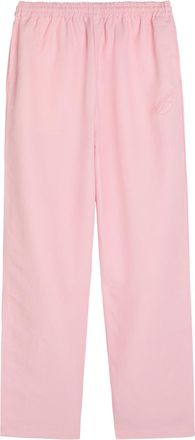 Willy Chavarria Ruff Rider Logo-embroidered Woven Trousers - Pink - L